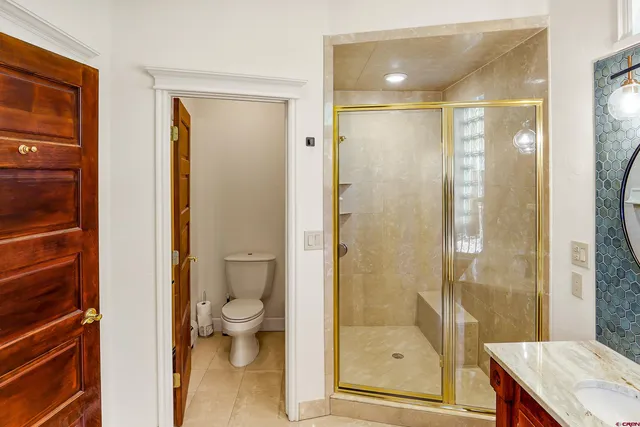 a view of sitting area in front of a building