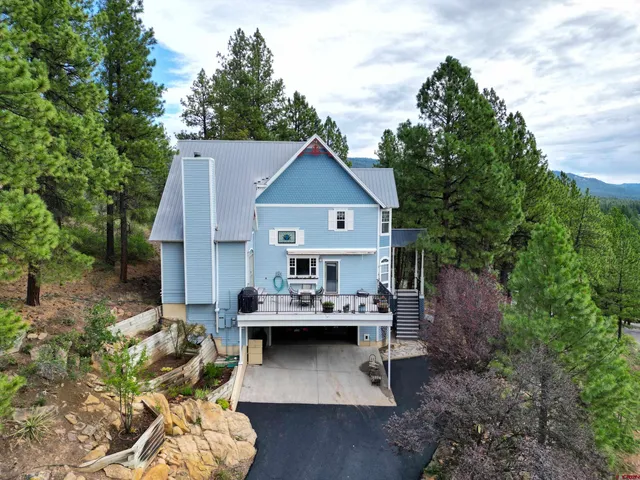 a view of city and mountain view
