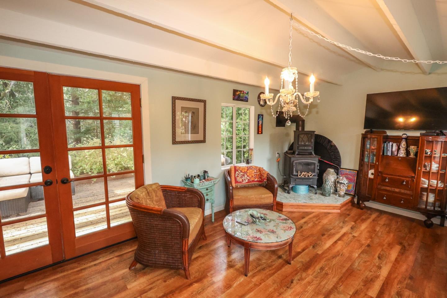 3247 Soquel San Jose Road Soquel, CA 95073 - Photo 17 of 34 a living room with furniture and a flat screen tv