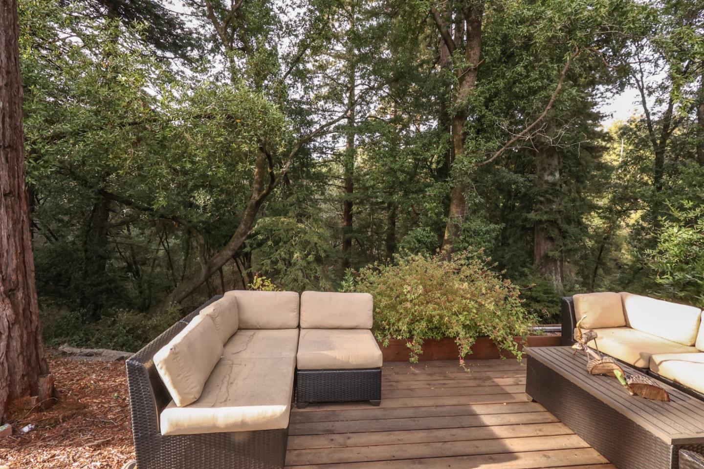 3247 Soquel San Jose Road Soquel, CA 95073 - Photo 19 of 34 a view of backyard with seating space and trees