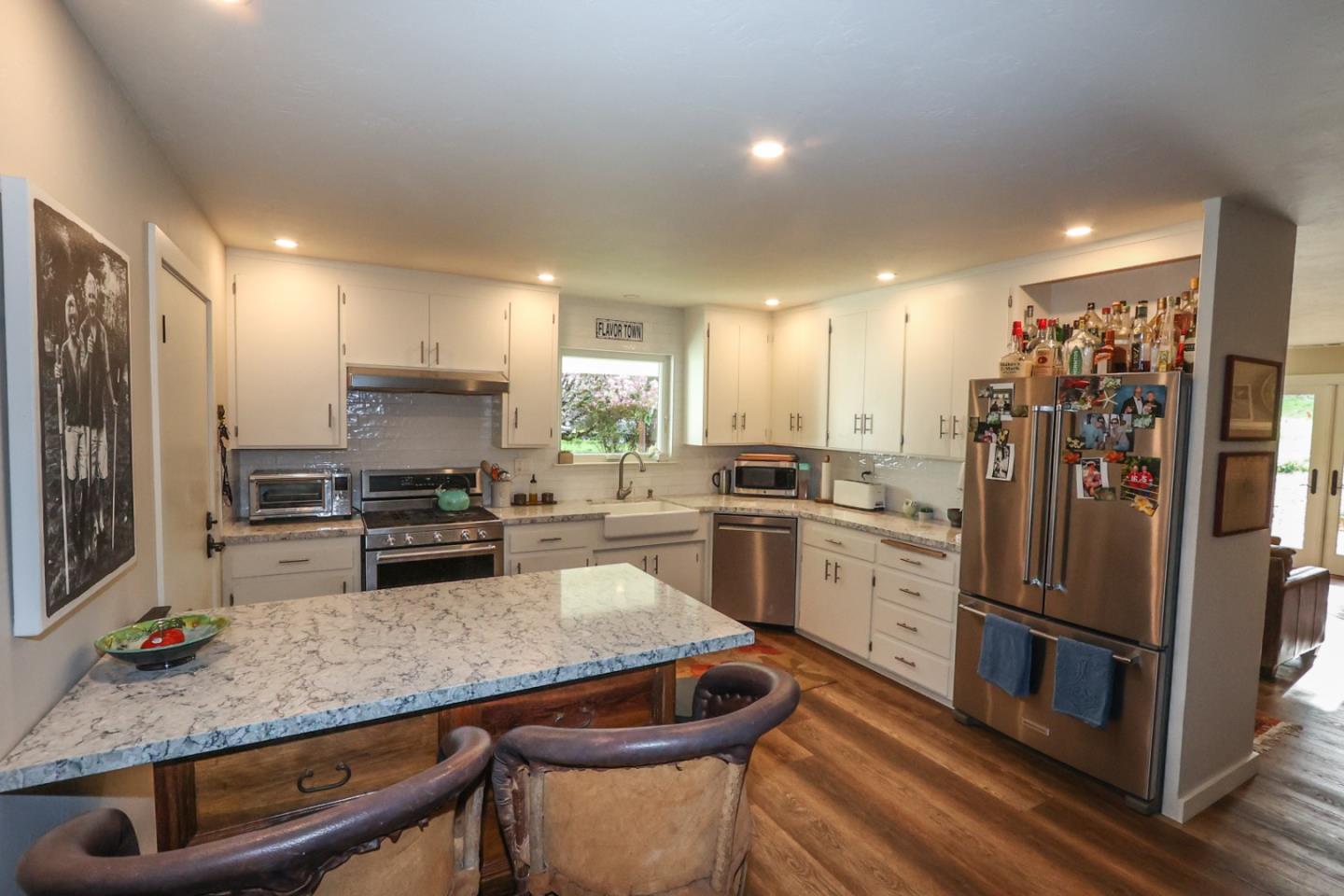3247 Soquel San Jose Road Soquel, CA 95073 - Photo 6 of 34 a kitchen with stainless steel appliances granite countertop a refrigerator a stove and a sink