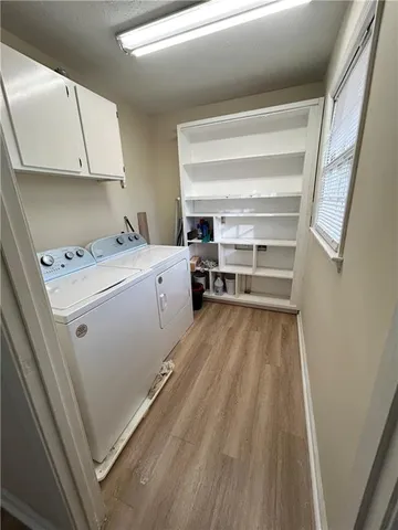 a room with storage and utility