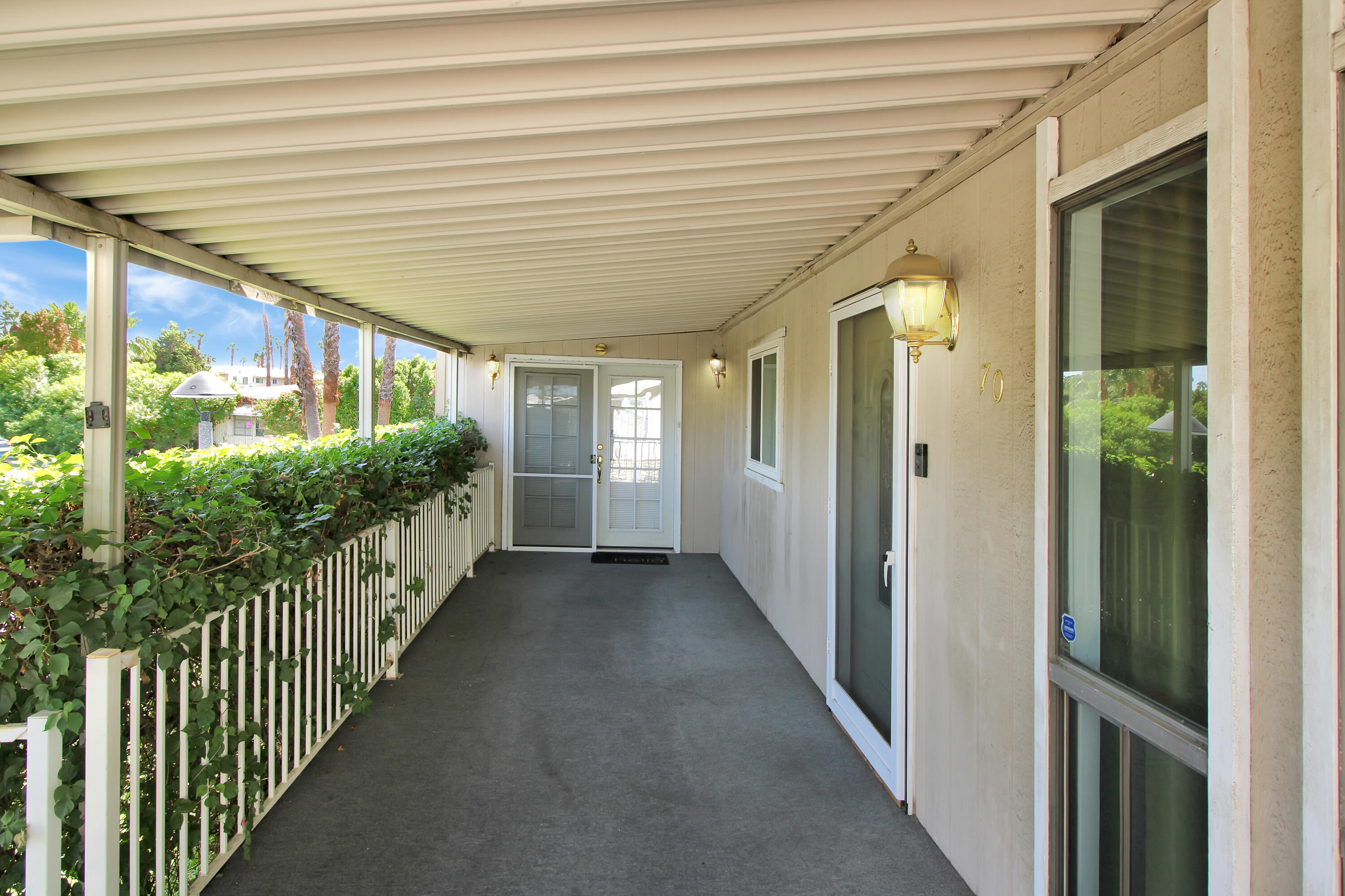 70 Golden State Street Rancho Mirage, CA 92270 - Photo 2 of 20 Welcoming front deck.
