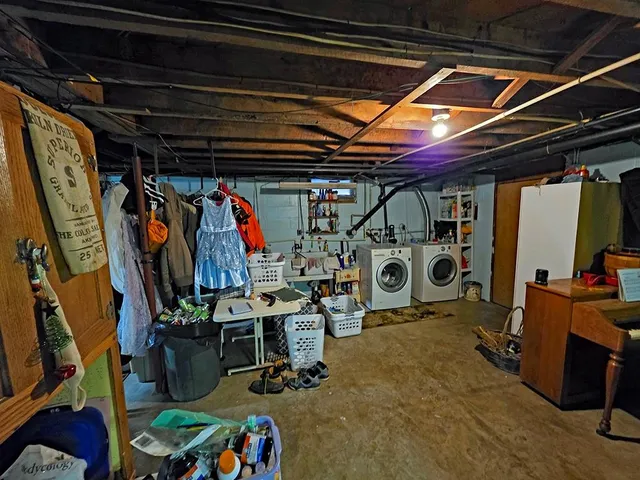 a view of a storage room with a lot of stuff