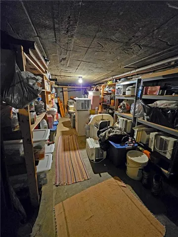a view of a storage room