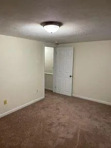 an empty room with a space