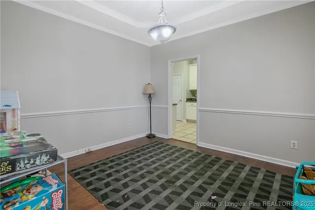 a view of an empty room