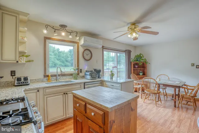 a bathroom with a sink a toilet and shower curtain