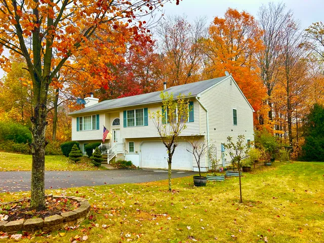 a front view of a house with swimming pool