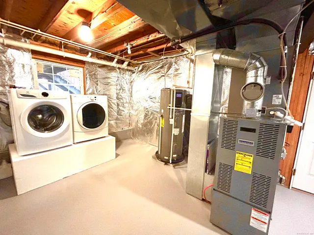 a view of a indoor garage