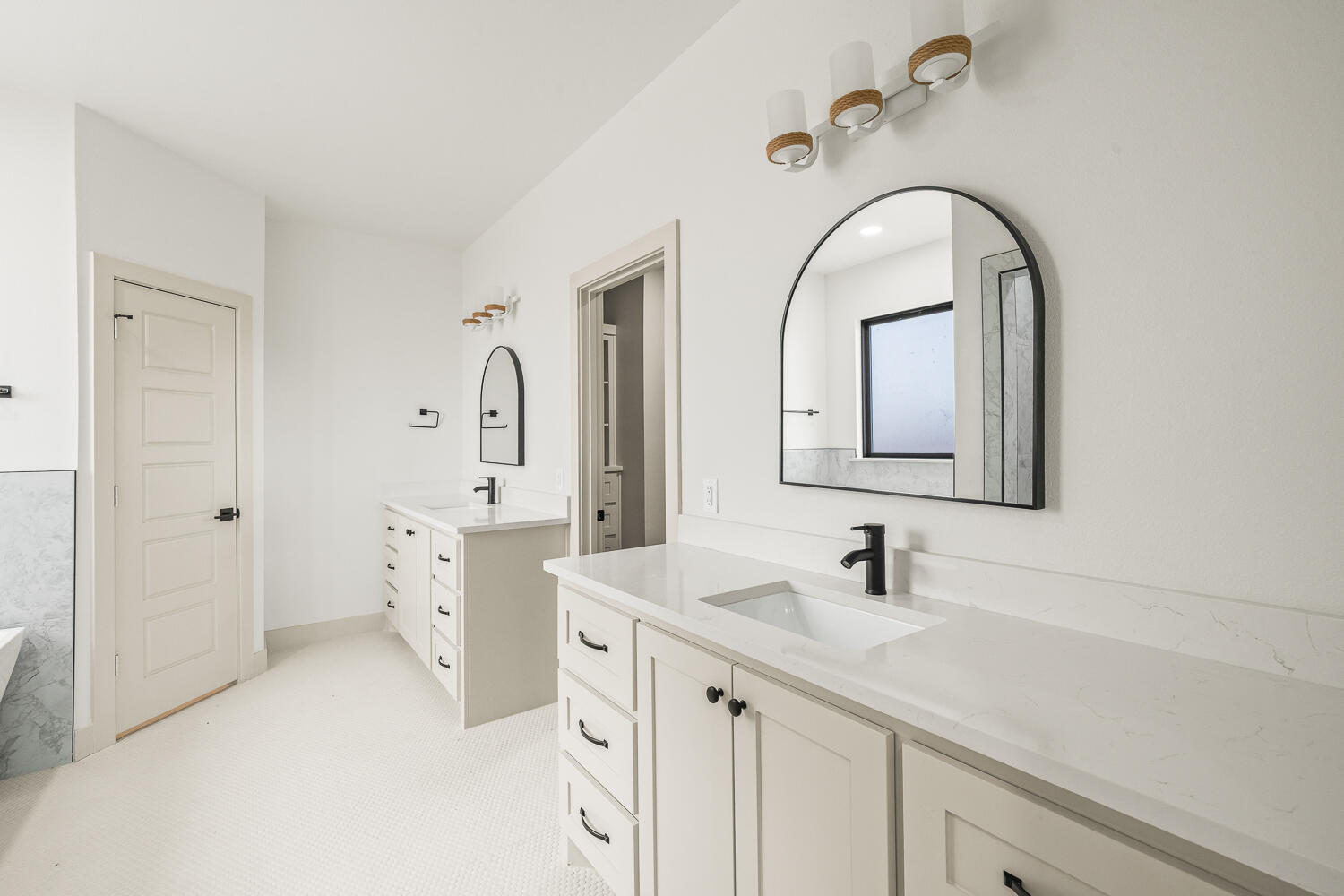 5603 County Road 6100 Lubbock, TX 79415 - Photo 22 of 46 a bathroom with a double vanity sink mirror and