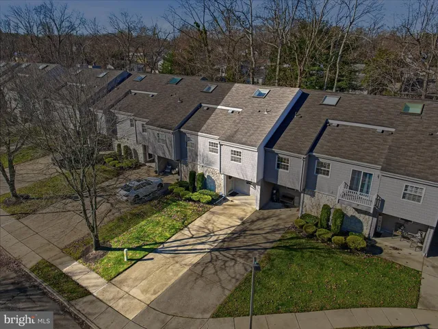 a aerial view of a house