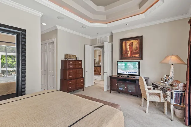 an aerial view of a house having outdoor space