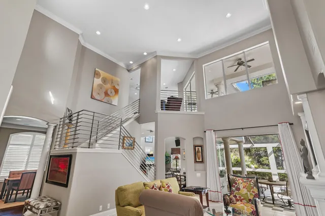 a view of a cars park in front of a building