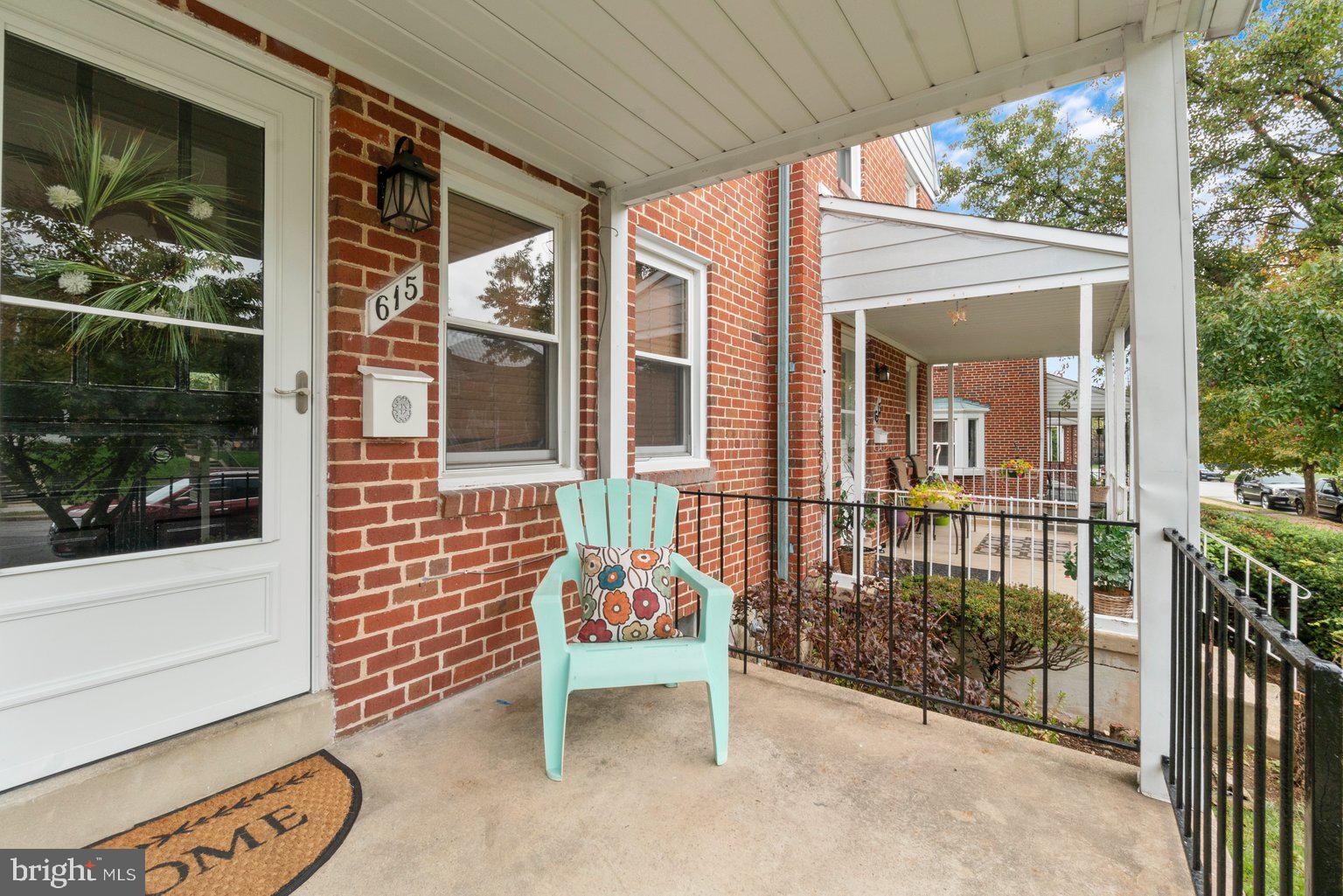 615 Braeside Road Baltimore, MD 21229 - Photo 3 of 31 Inviting covered porch with NEW storm door