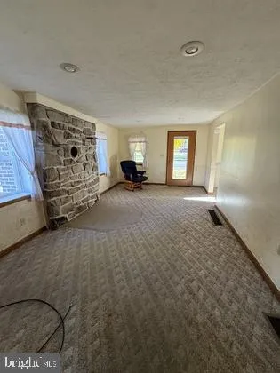 a room with gym equipment