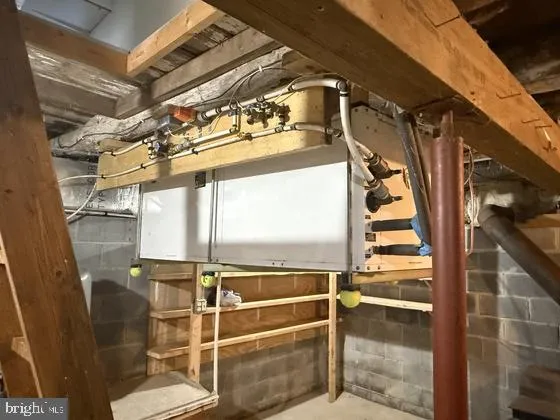 a view of storage and utility room