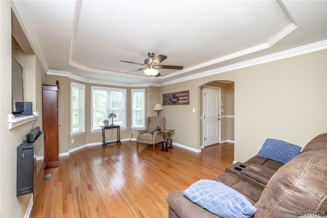 4952 Shannon Road Kents Store, VA 23084 - Photo 3 of 40 a living room with furniture and a fireplace