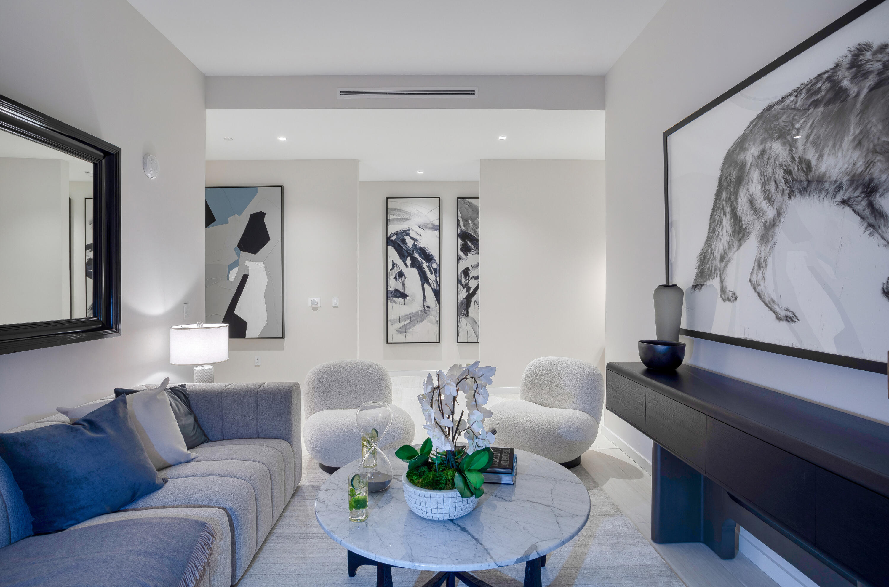 200 Southeast Mizner Boulevard, Unit PH18 Boca Raton, FL 33432 - Photo 38 of 49 a living room with furniture and a potted plant