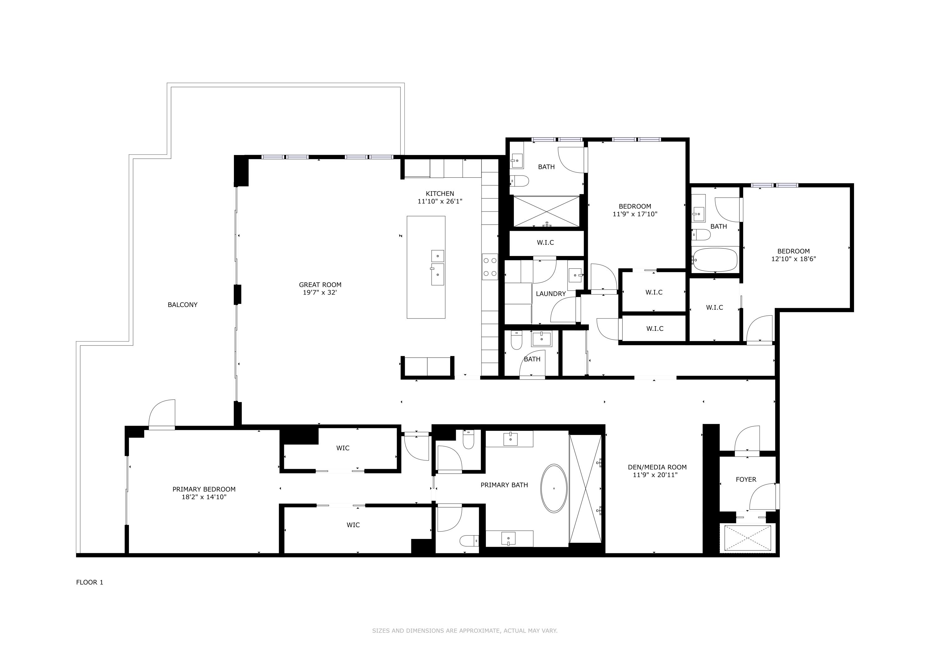 200 Southeast Mizner Boulevard, Unit PH18 Boca Raton, FL 33432 - Photo 49 of 49 a picture of a floor plan