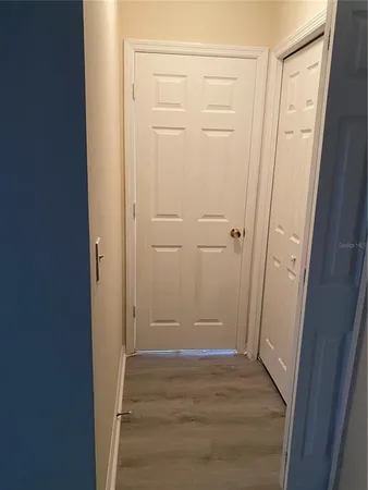 a view of a closet area