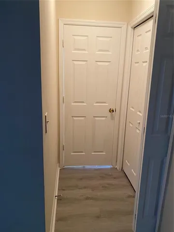 a view of a closet area