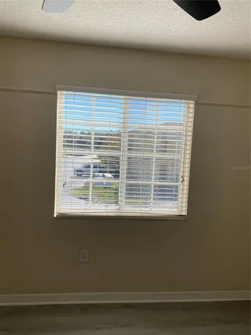 a view of a livingroom with a window