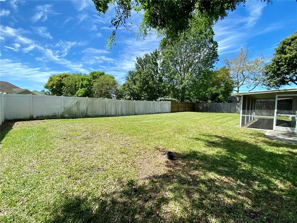 a view of an outdoor space and a yard