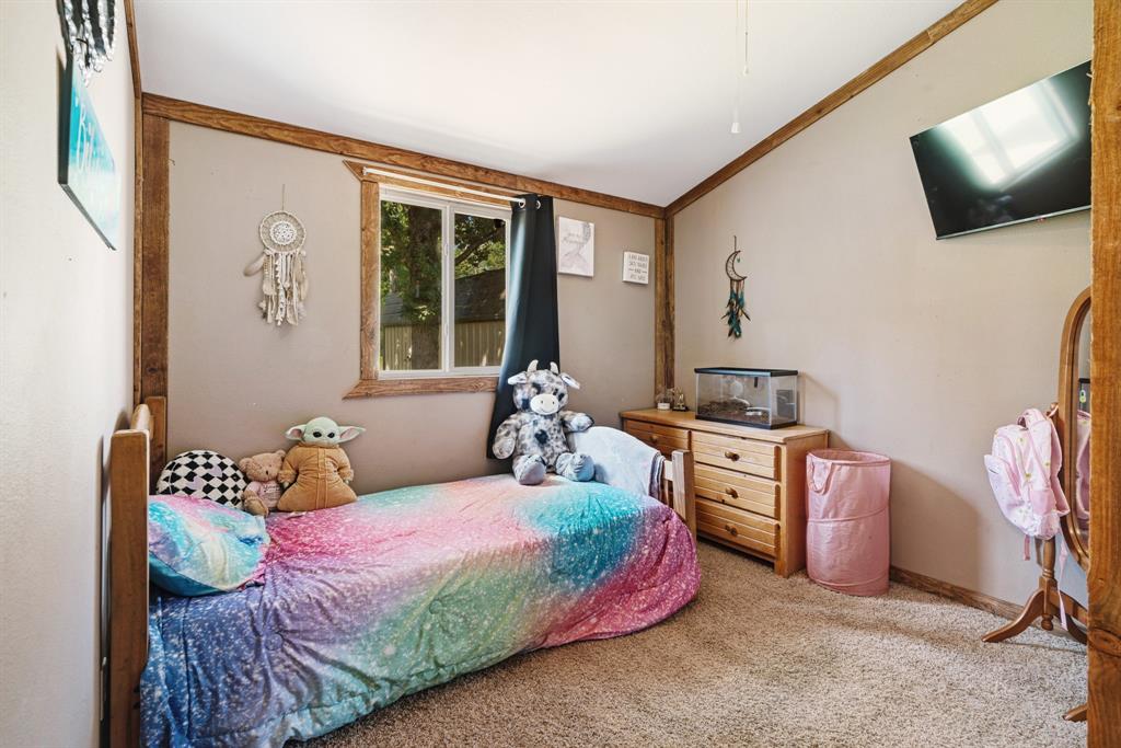 28 Private Road Sumner, TX 75486 - Photo 10 of 17 Carpeted bedroom featuring crown molding and baseboards