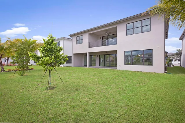 a house view with garden space