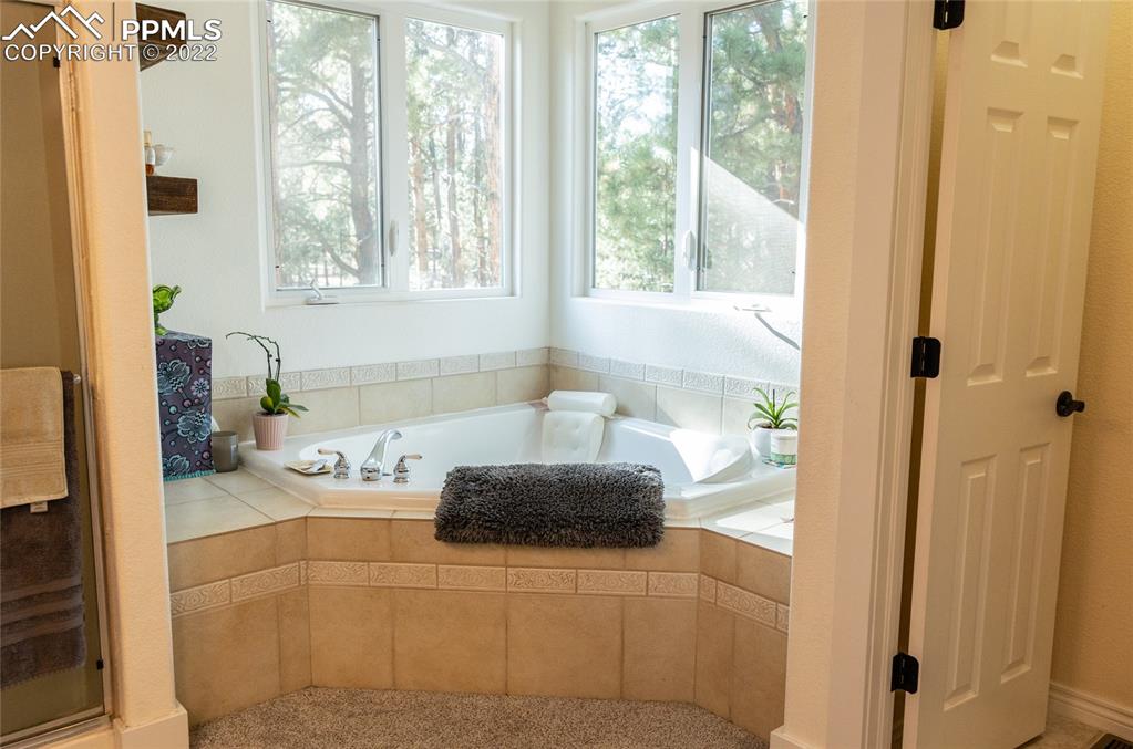 10220 Hardy Road Colorado Springs, CO 80908 - Photo 25 of 36 a bathroom with a tub and a window