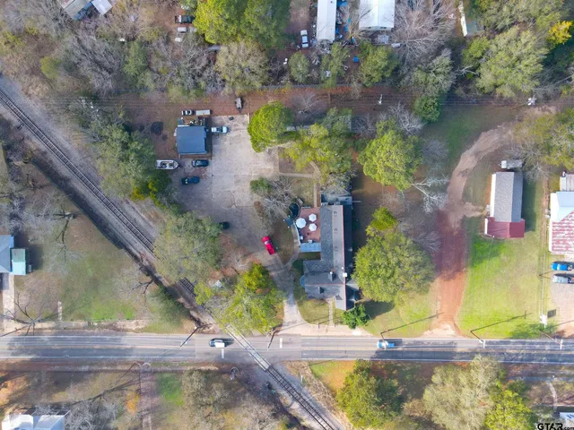 a view of a building with a street