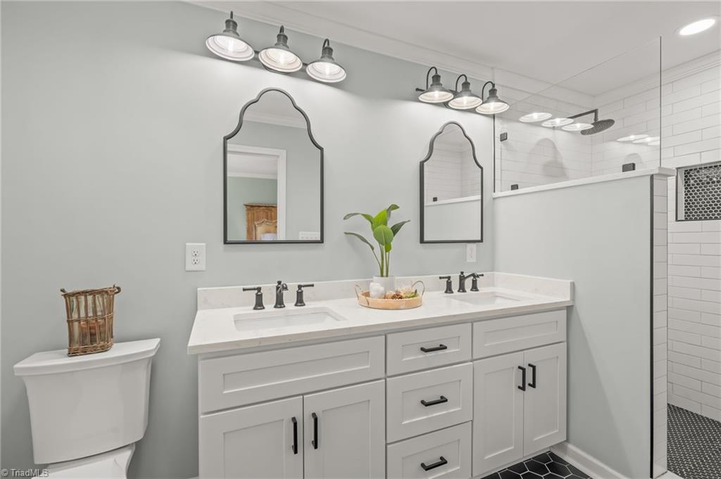 2641 Mock Road High Point, NC 27265 - Photo 27 of 50 Newly Built Primary Bathroom ~ Quartz counters