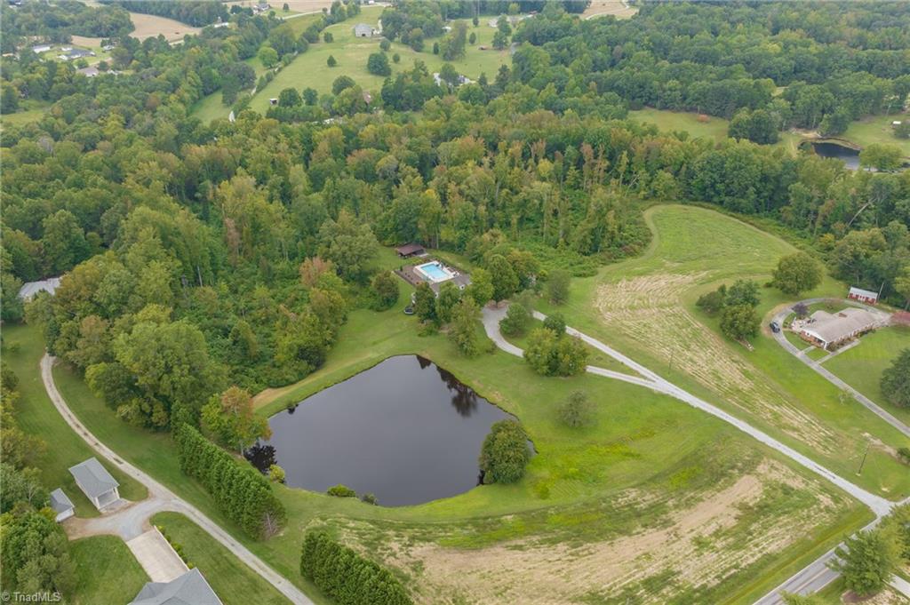 2641 Mock Road High Point, NC 27265 - Photo 48 of 50 Wooded privacy! Fishing anyone? Circle drive added by the sellers