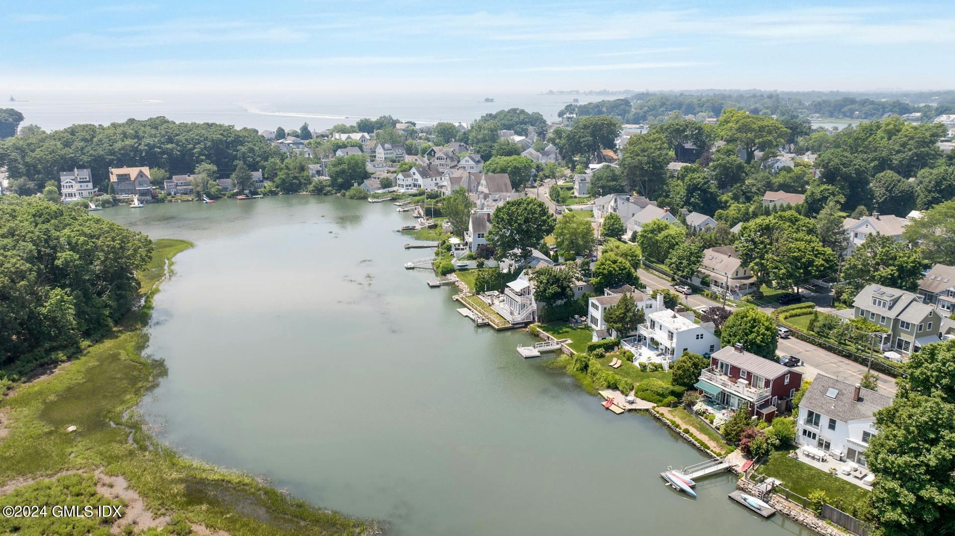 61 Roton Avenue Norwalk, CT 06853 - Photo 27 of 31 an aerial view of residential houses with outdoor space and lake view