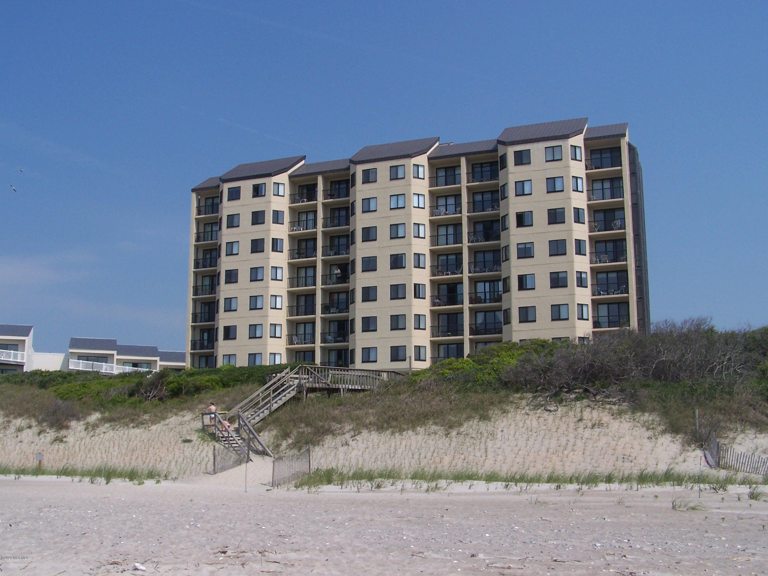 801 Salter Path Road Atlantic Beach, NC 28512 - Photo 1 of 14 view of building from beach