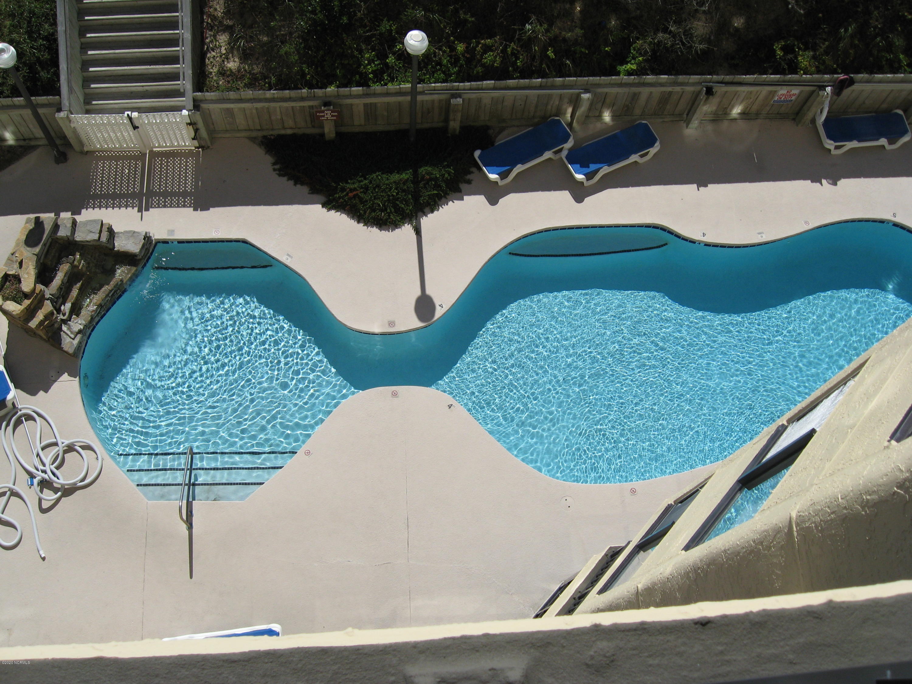 801 Salter Path Road Atlantic Beach, NC 28512 - Photo 5 of 14 view of pool from balcony