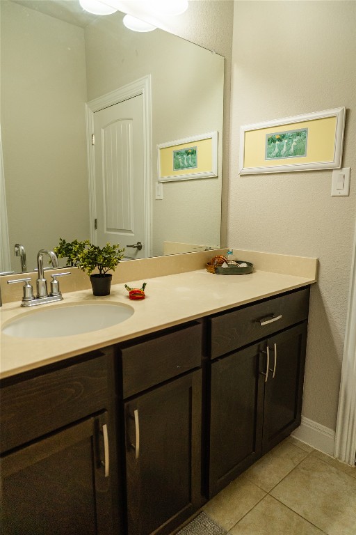 2616 Pine Branch Road Leander, TX 78641 - Photo 31 of 37 a bathroom with a sink and a mirror