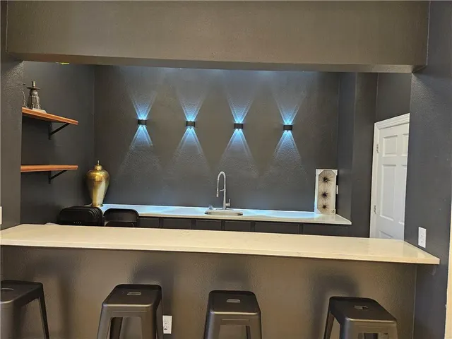 a close view of sink and mirror