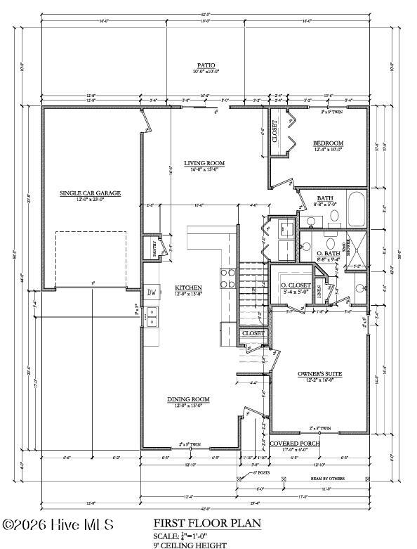 102 Maple Court Havelock, NC 28532 - Photo 3 of 4 First Floor Plan