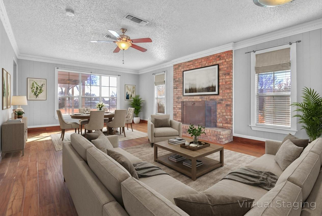 18 Highland Drive Ransom Canyon, TX 79366 - Photo 3 of 28 a living room with furniture and a large window