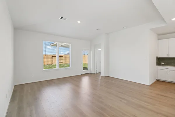 a view of an empty room