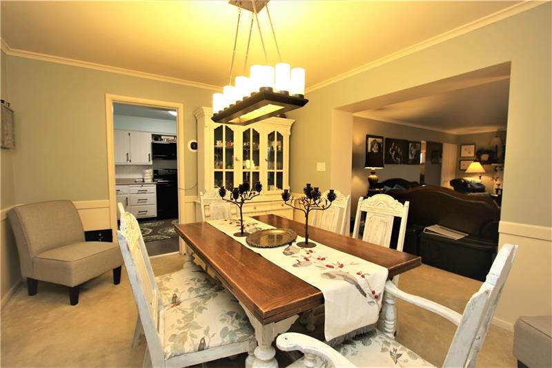 111 Taylor Run Road Monongahela, PA 15063 - Photo 8 of 25 Gorgeous Formal Dining Room just off Living Room & Kitchen! Quality Plaster Walls thru-out!