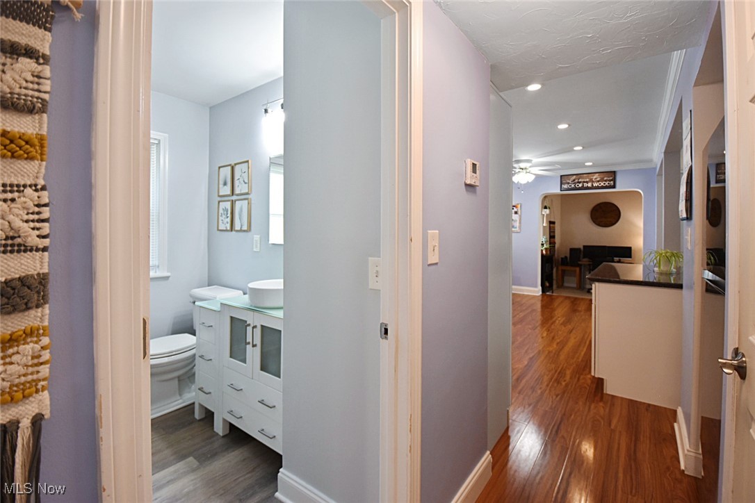 1388 Ford Road Lyndhurst, OH 44124 - Photo 15 of 39 Hall featuring hardwood / wood-style flooring