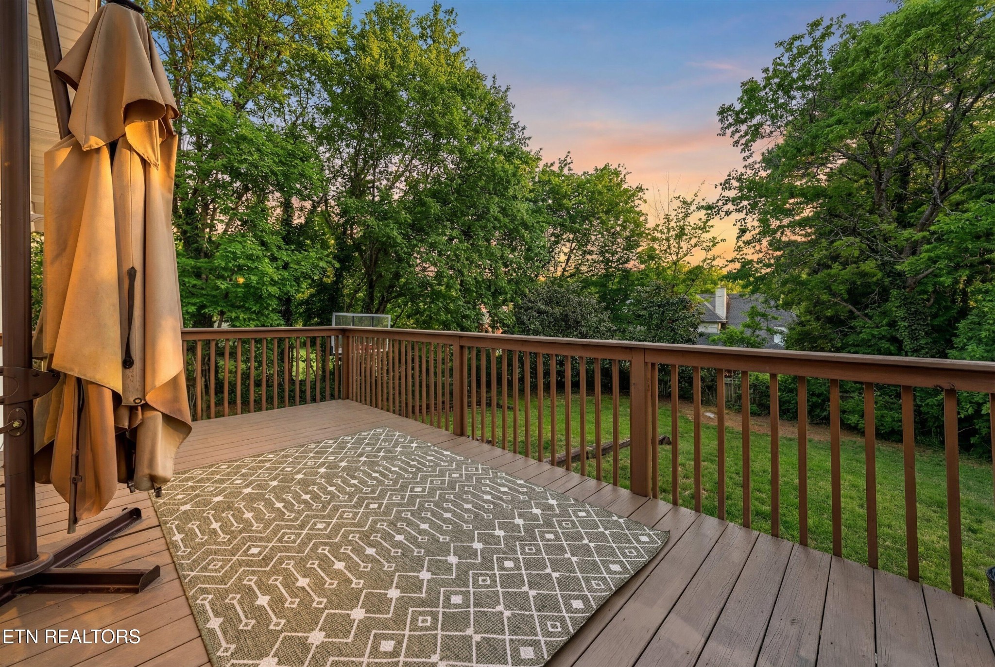 6911 Nubbin Ridge Drive Knoxville, TN 37919 - Photo 34 of 46 a view of balcony with wooden floor and fence