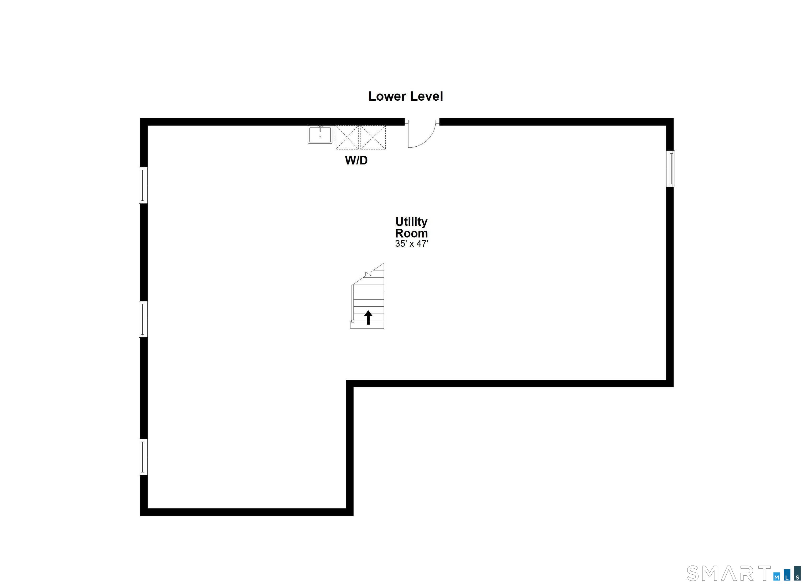 195 Post Oak Road Stratford, CT 06614 - Photo 32 of 32 Basement Floor Plan