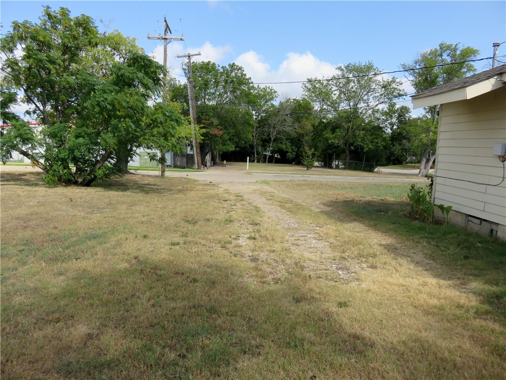 1413 Sandy Point Road Bryan, TX 77803 - Photo 18 of 22 a view of a yard with a tree