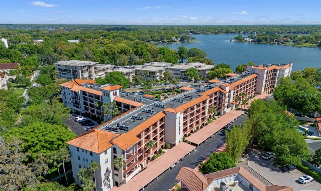 100 South Interlachen Avenue, Unit 410F Winter Park, FL 32789 - Photo 30 of 38 an aerial view of a house