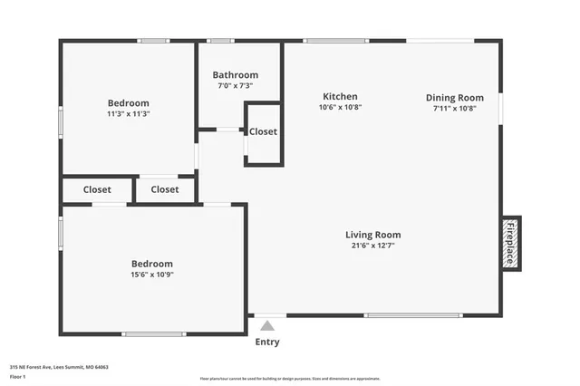 $230,000 | 315 Northeast Forest Avenue, Lee's Summit, MO 64063