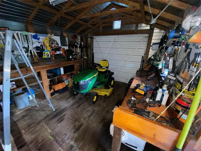 a view of storage and utility room